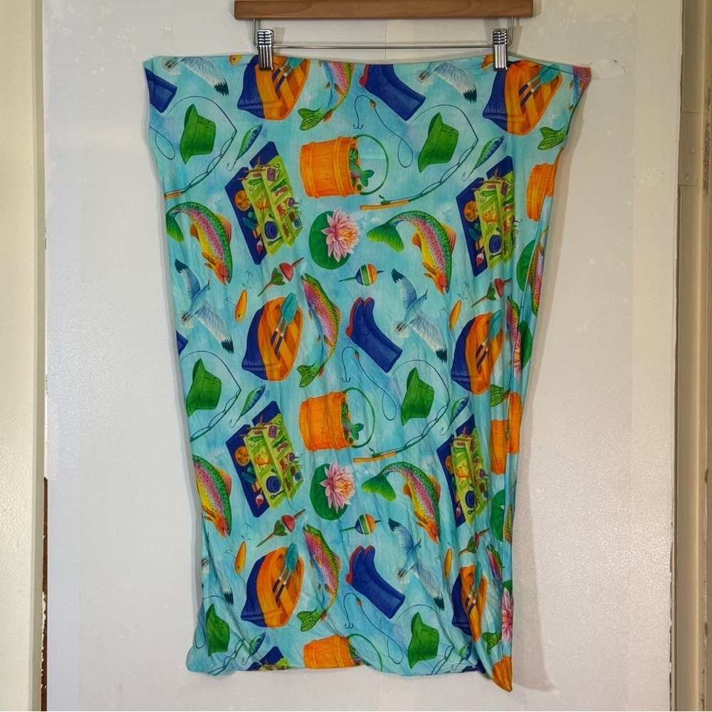 Ollee and Belle Gone Fishing Travel Theme Bamboo Single Pillowcase